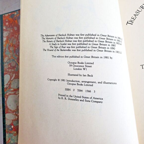 Treasury of World Masterpieces: The Celebrated Cases of Sherlock Holmes 1981 - Picture 7 of 9